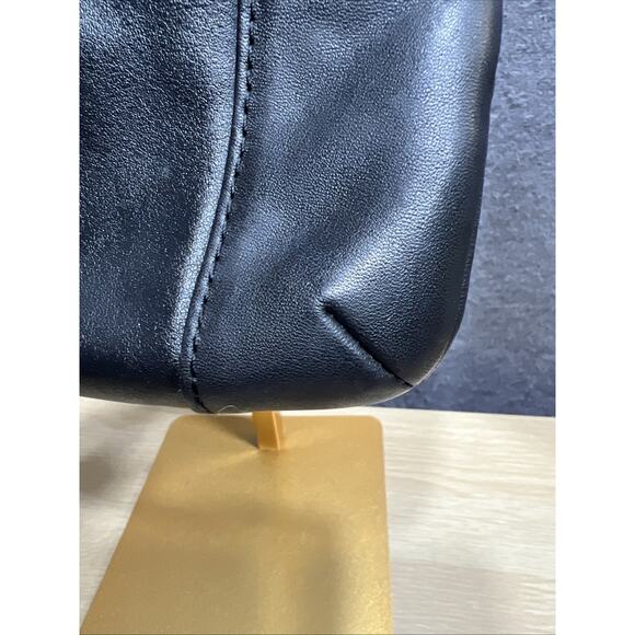 Coach Park Medium Black Leather Wristlet Wallet Card Holder 2 Compartment - Picture 6 of 13